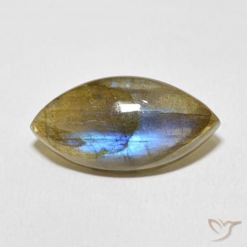 9.13ct Natural Multicolor Labradorite, Marquise, Translucent