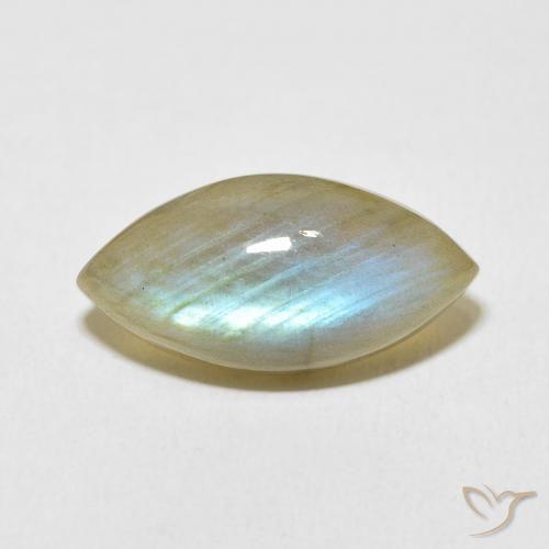 9.70ct Natural Multicolor Labradorite, Marquise, Translucent