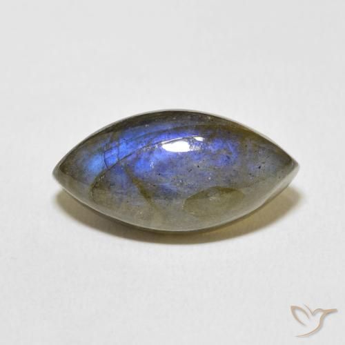 11.00ct Natural Multicolor Labradorite, Marquise, Translucent