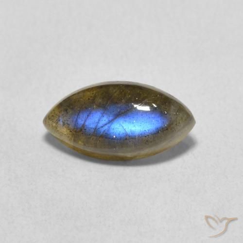 1.43ct Natural Multicolor Labradorite, Marquise, Translucent