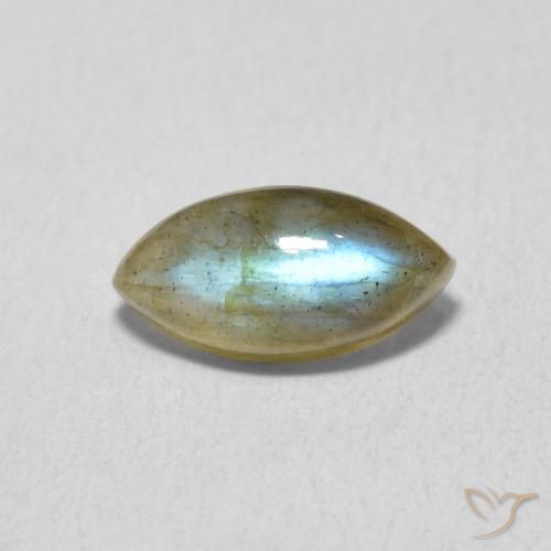 1.42ct Natural Multicolor Labradorite, Marquise, Translucent