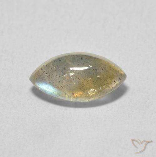 1.38ct Natural Multicolor Labradorite, Marquise, Translucent