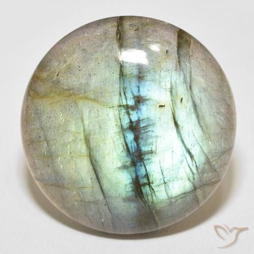 31.15ct Natural Multicolor Labradorite, Round, Translucent