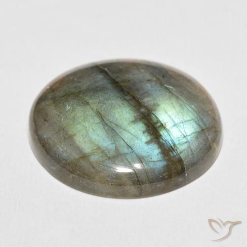 Labradorite Gemstone in 25.2 mm Size for Sale, Labradorite Stone in Multicolor Color