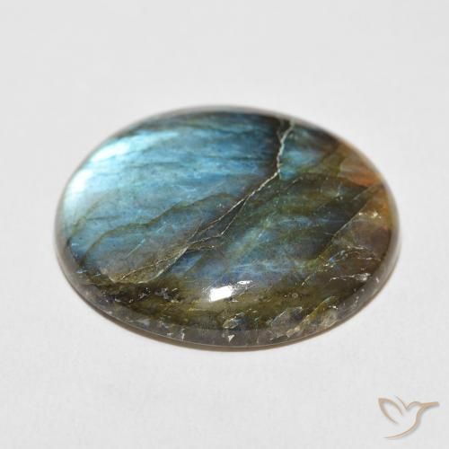Labradorite Gemstone in 25.3 mm Size for Sale, Labradorite Stone in Multicolor Color