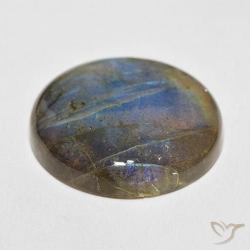 Labradorite Gemstone in 25.3 mm Size for Sale, Labradorite Stone in Multicolor Color