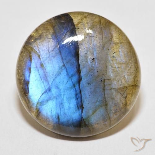 33.60ct Natural Multicolor Labradorite, Round, Translucent