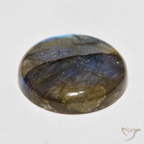 Labradorite Gemstone in 25 mm Size for Sale, Labradorite Stone in Multicolor Color