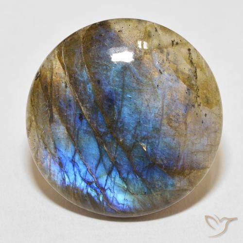 28.95ct Natural Multicolor Labradorite, Round, Translucent
