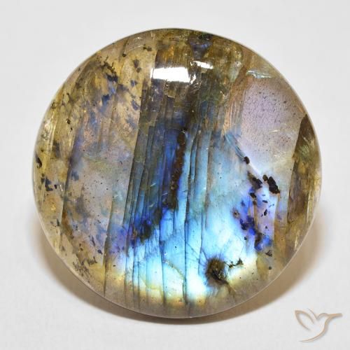 28.11ct Natural Multicolor Labradorite, Round, Translucent