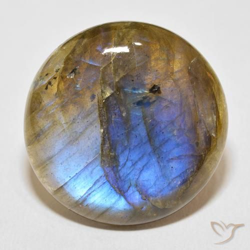 30.59ct Natural Multicolor Labradorite, Round, Translucent