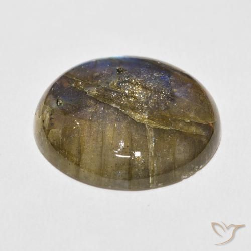Labradorite Gemstone in 25.3 mm Size for Sale, Labradorite Stone in Multicolor Color