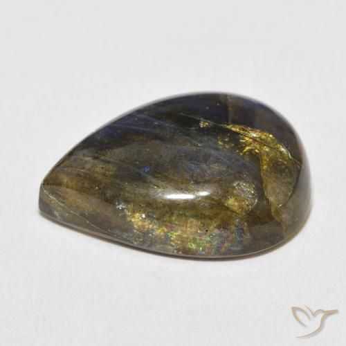 Labradorite Gemstone in 20 x 15 mm (calibrated) Size for Sale, Labradorite Stone in Multicolor Color