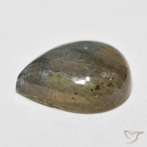 Labradorite Gemstone in 20 x 15 mm (calibrated) Size for Sale, Labradorite Stone in Multicolor Color