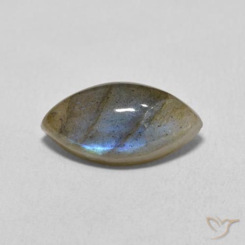 3.83ct Natural Multicolor Labradorite, Marquise, Translucent