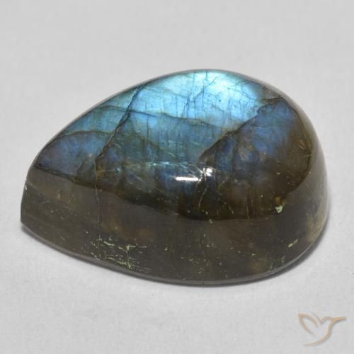 Labradorite Gemstone in 20 x 15 mm (calibrated) Size for Sale, Labradorite Stone in Multicolor Color