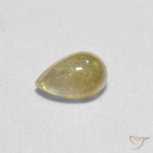 0.44ct Natural Multicolor Labradorite, Pear Shape, Translucent