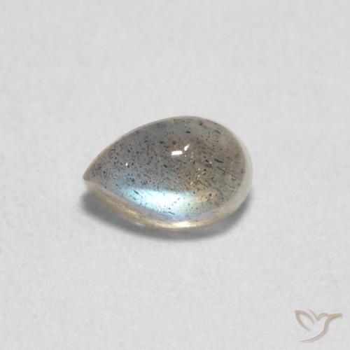0.78ct Natural Multicolor Labradorite, Pear Shape, Translucent