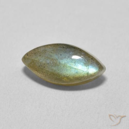 2.23 ct Multicolor Labradorite Stone, Natural Labradorite in Marquise Facet Shape for Sale