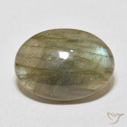 11.84ct Natural Multicolor Labradorite, Oval, Translucent