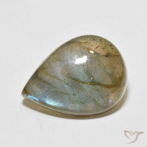 14.28ct Natural Multicolor Labradorite, Pear Shape, Translucent