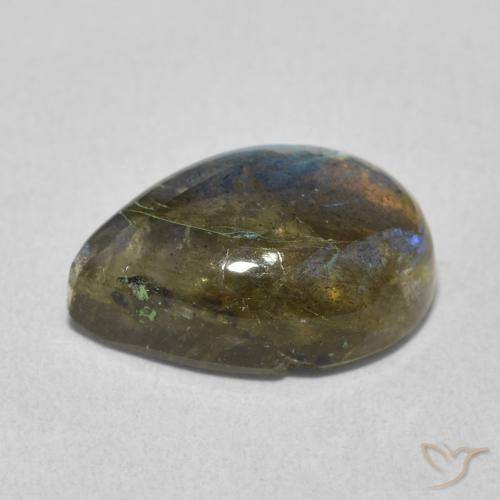 Labradorite Gemstone in 14 x 10 mm (calibrated) Size for Sale, Labradorite Stone in Multicolor Color