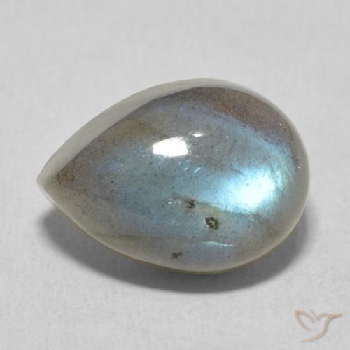 7.36ct Natural Multicolor Labradorite, Pear Shape, Translucent