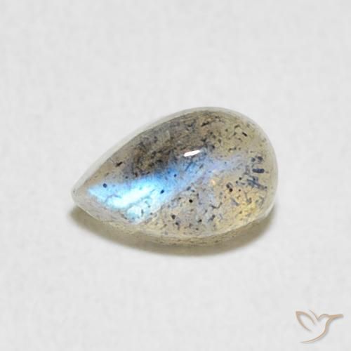 0.55ct Natural Multicolor Labradorite, Pear Shape, Translucent