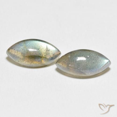 7.94ctw Natural Multicolor Labradorite, Marquise, Translucent