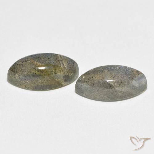 Labradorite Gemstones in 14 x 7 mm (calibrated) Size for Sale, Labradorite Stones in Multicolor Color