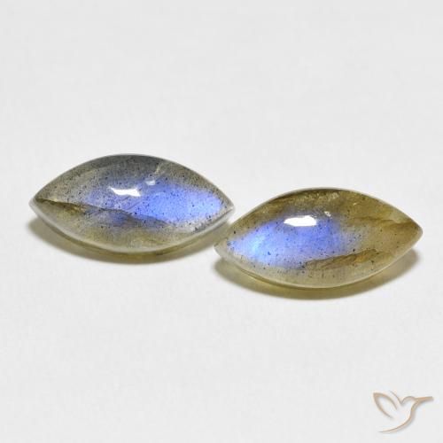 7.33ctw Natural Multicolor Labradorite, Marquise, Translucent