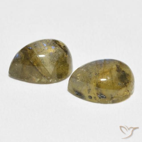 Labradorite Gemstones in 10 x 7 mm (calibrated) Size for Sale, Labradorite Stones in Multicolor Color
