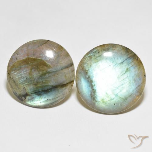 54.98ctw Natural Multicolor Labradorite, Round, Translucent