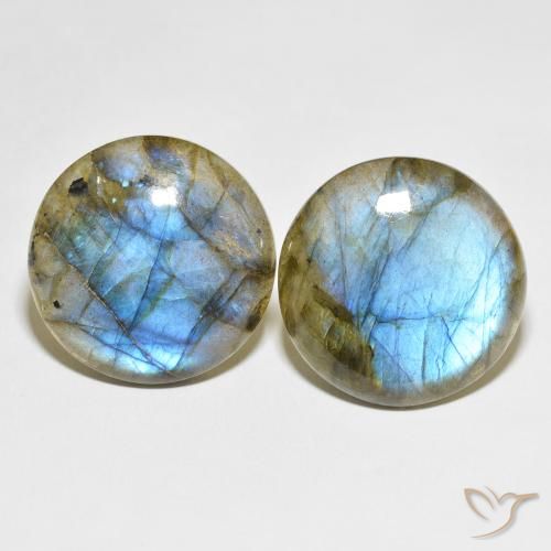 60.73ctw Natural Multicolor Labradorite, Round, Translucent