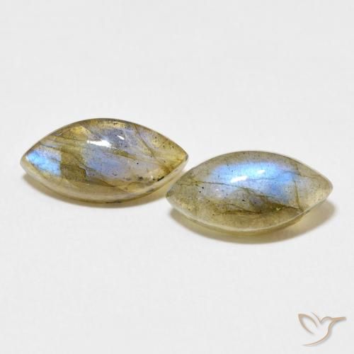 4.70ctw Natural Multicolor Labradorite, Marquise, Translucent