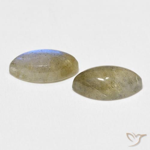 Labradorite Gemstones in 12 x 6 mm (calibrated) Size for Sale, Labradorite Stones in Multicolor Color