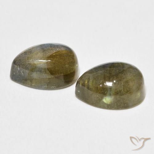 Labradorite Gemstones in 10 x 7 mm (calibrated) Size for Sale, Labradorite Stones in Multicolor Color
