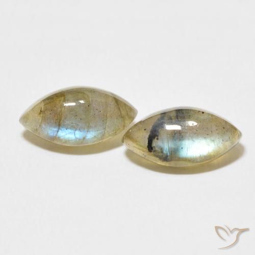 4.79ctw Natural Multicolor Labradorite, Marquise, Translucent
