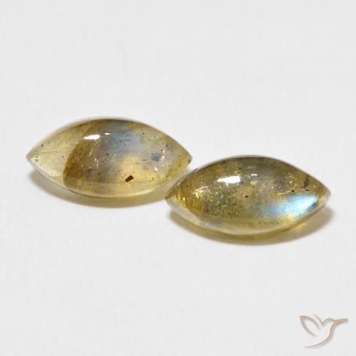 4.38ctw Natural Multicolor Labradorite, Marquise, Translucent