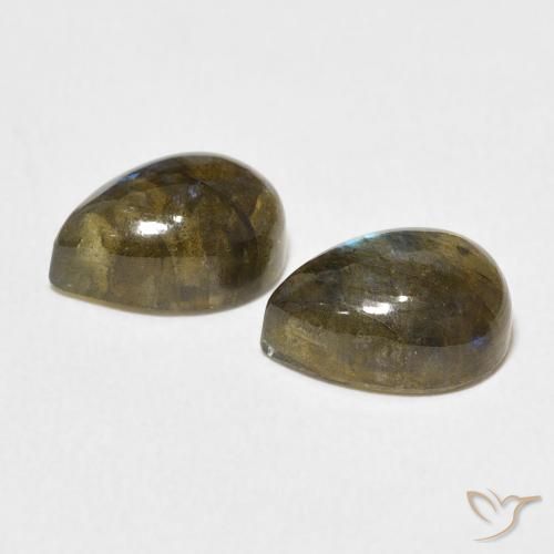 Labradorite Gemstones in 10 x 7 mm (calibrated) Size for Sale, Labradorite Stones in Multicolor Color