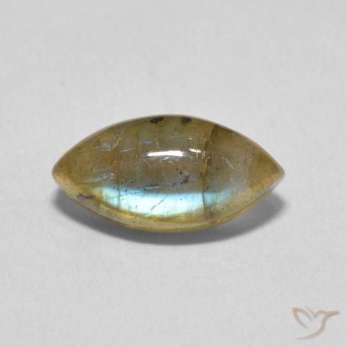 2.39ct Natural Multicolor Labradorite, Marquise, Translucent