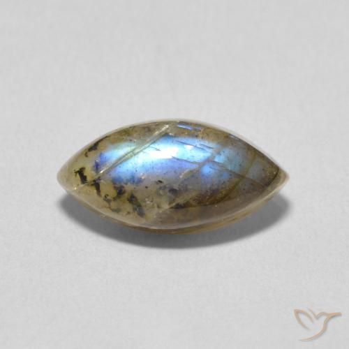 2.46ct Natural Multicolor Labradorite, Marquise, Translucent