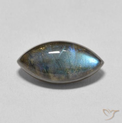 3.91ct Natural Multicolor Labradorite, Marquise, Translucent