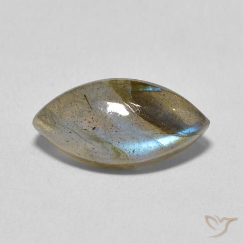 4.93ct Natural Multicolor Labradorite, Marquise, Translucent
