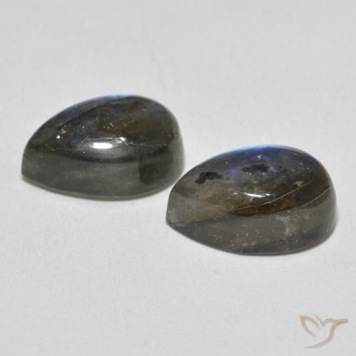 Labradorite Gemstones in 12 x 8 mm (calibrated) Size for Sale, Labradorite Stones in Multicolor Color