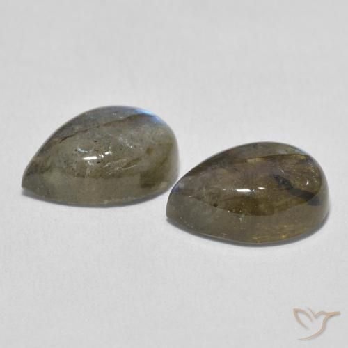 Labradorite Gemstones in 12 x 8 mm (calibrated) Size for Sale, Labradorite Stones in Multicolor Color