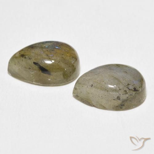 Labradorite Gemstones in 12 x 8 mm (calibrated) Size for Sale, Labradorite Stones in Multicolor Color