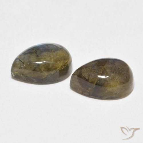 Labradorite Gemstones in 10 x 7 mm (calibrated) Size for Sale, Labradorite Stones in Multicolor Color