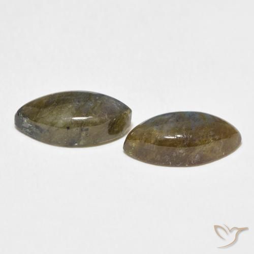Labradorite Gemstones in 14 x 7 mm (calibrated) Size for Sale, Labradorite Stones in Multicolor Color