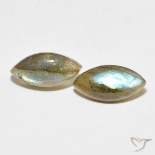 6.63ctw Natural Multicolor Labradorite, Marquise, Translucent